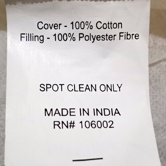 Home Goods Natural Macramé Boho Fringed 19"x15" Oblong Lumbar Pillow - Picture 5 of 6